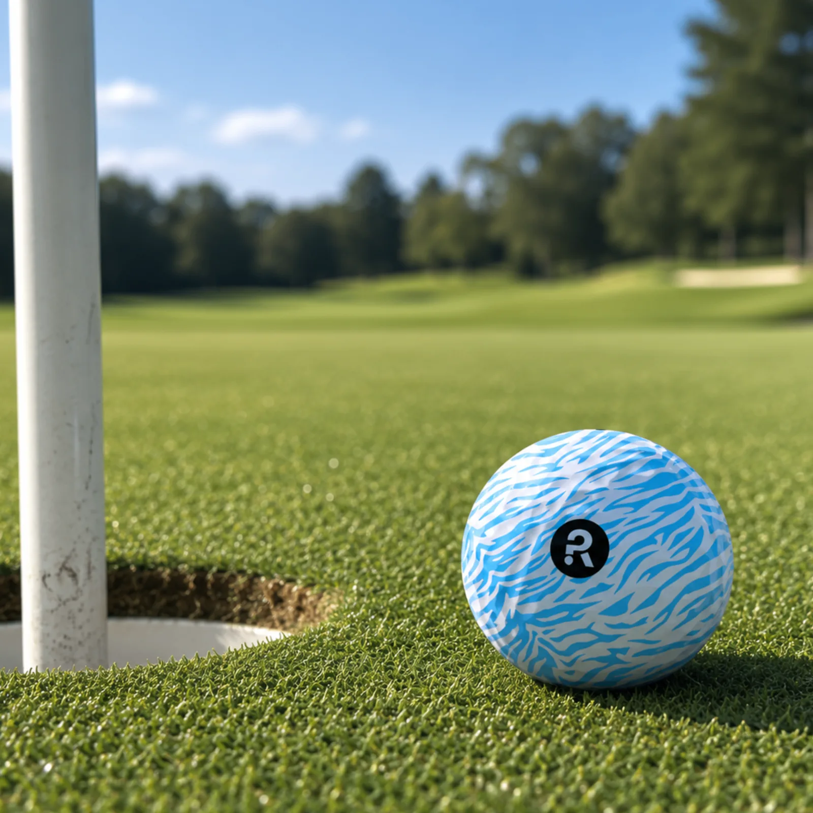 RareShot on the course: Blue Zebra by the pin